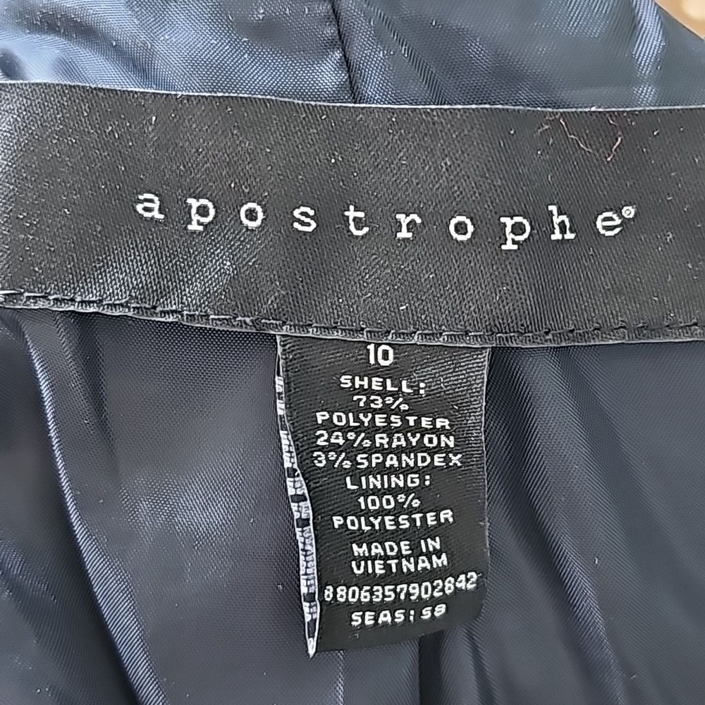 Apostrophe Lightweight Button Front Lined Long Sl… - image 6